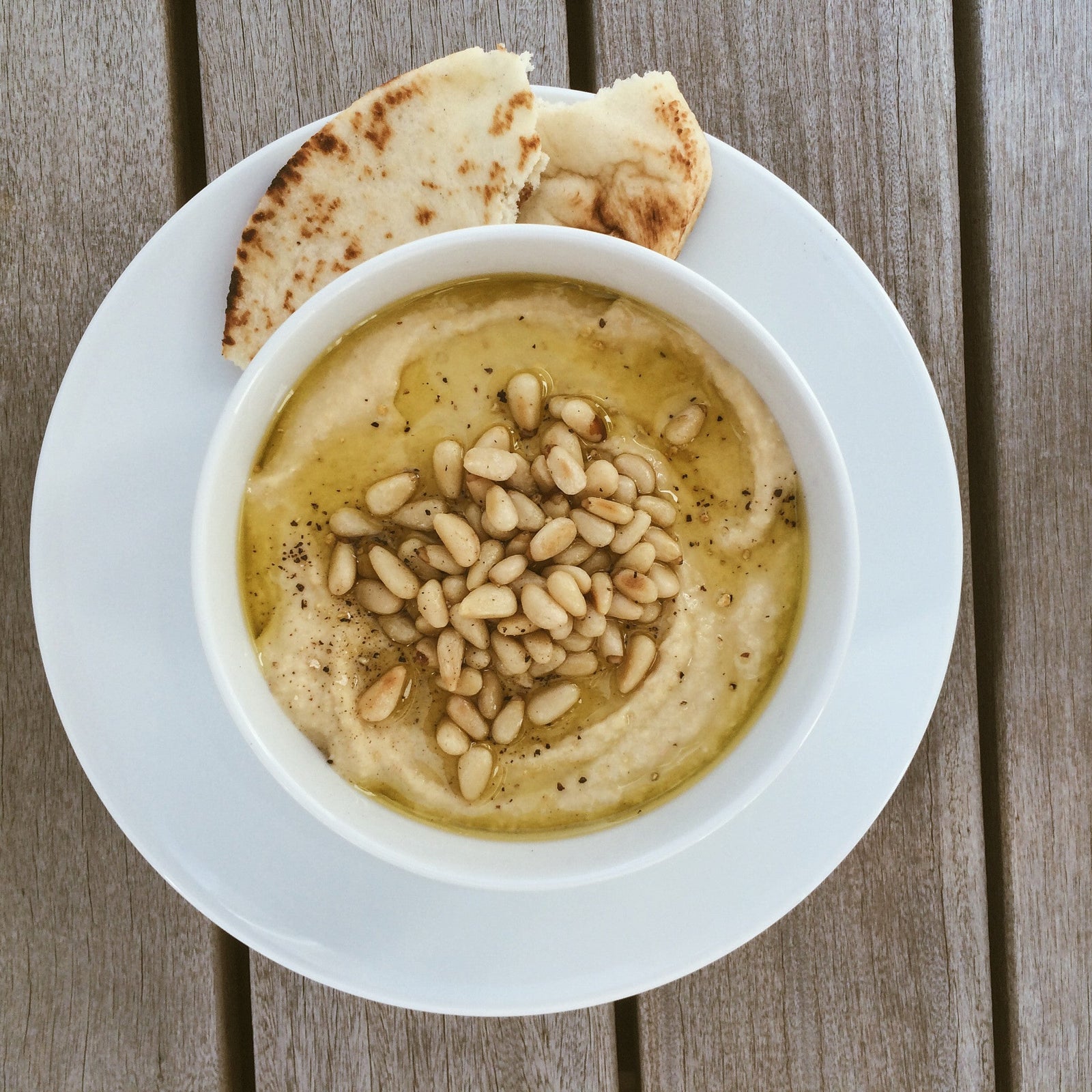 Classic Hummus With Roasted Pine Nuts (Recipe) - Utzy Naturals