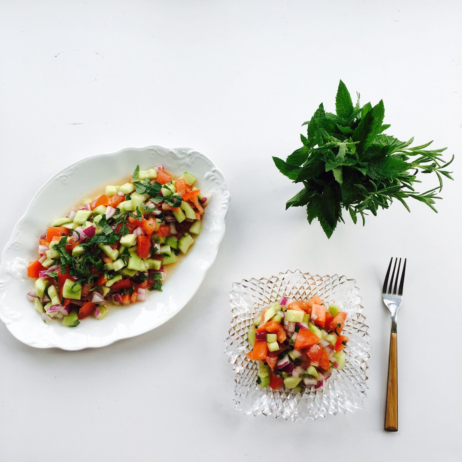 Fresh Greek Salad (Recipe) - Utzy Naturals