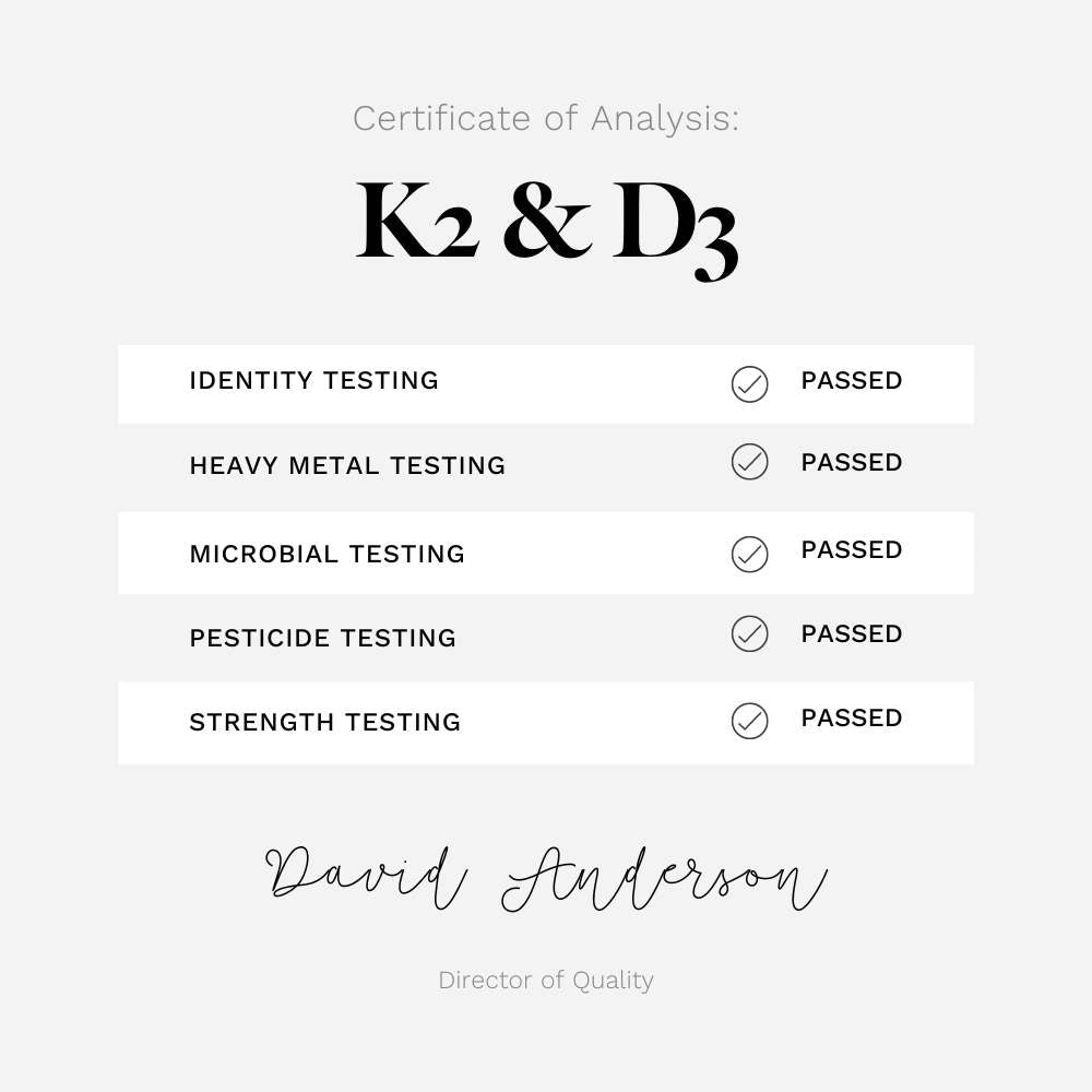 Vitamin K2 & D3 - Utzy Naturals