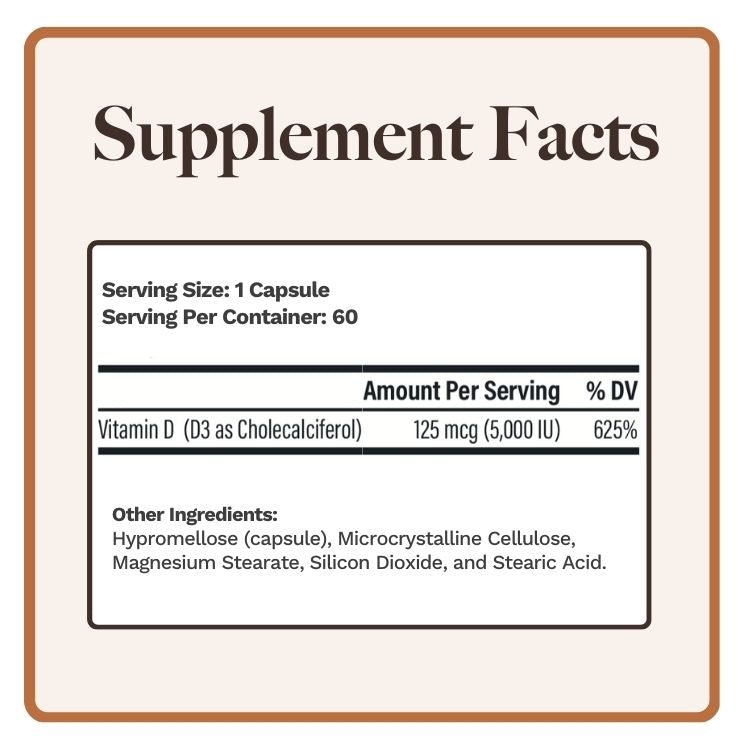 Natural D3 5,000 - Utzy Naturals