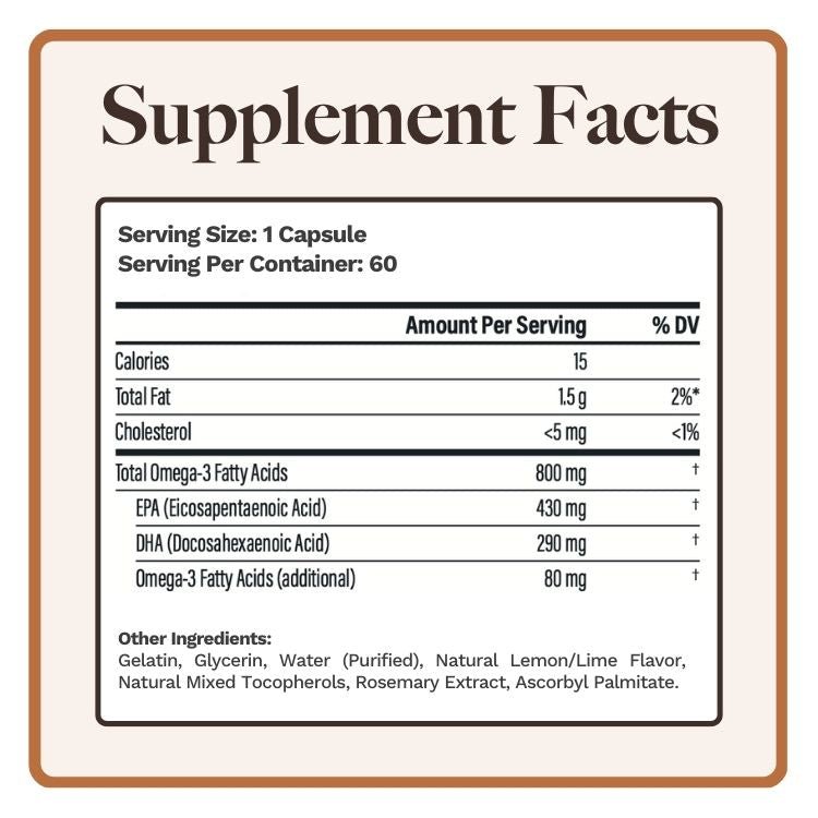 Omega - 3 Fish Oil - Utzy Naturals